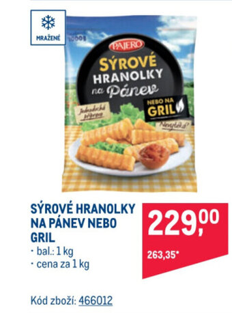 Makro SÝROVÉ HRANOLKY NA PÁNEV NEBO GRIL nabídka