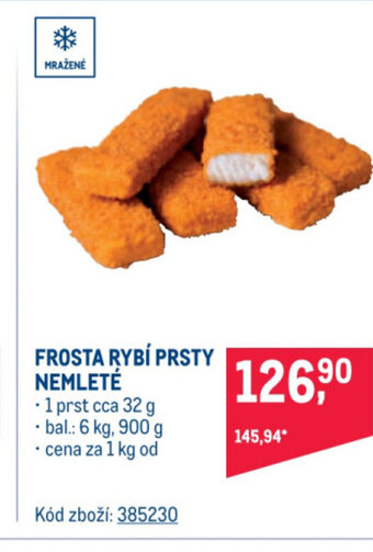 Makro FROSTA RYBÍ PRSTY NEMLETE nabídka