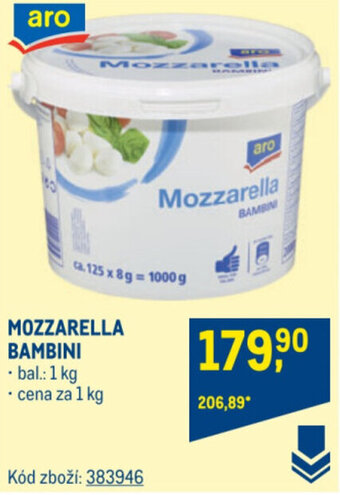 Makro MOZZARELLA BAMBINI nabídka