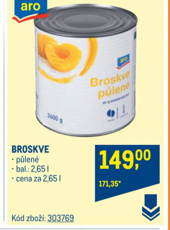 Makro BROSKVE nabídka