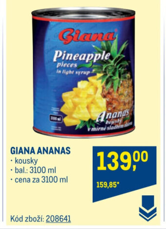 Makro GIANA ANANAS nabídka
