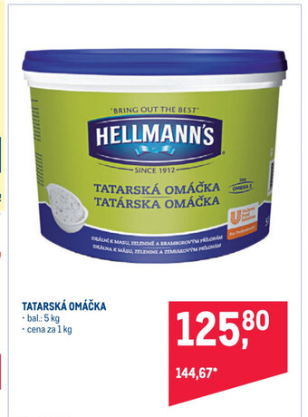 Makro TATARSKÁ OMÁČKA nabídka