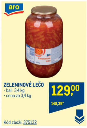Makro ZELENINOVÉ LEČO nabídka