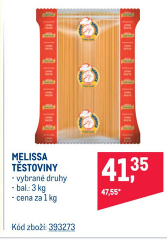 Makro MELISSA TĚSTOVINY nabídka