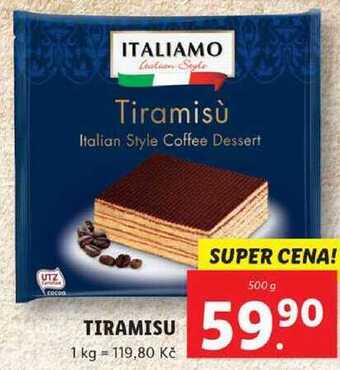 Lidl Tiramisu, 500 g nabídka