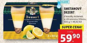 Lidl Smetanový dezert, 2x 60 g nabídka