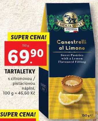 Lidl Tartaletky, 150 g nabídka