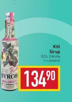 Billa Kitl sirup 0,5l nabídka