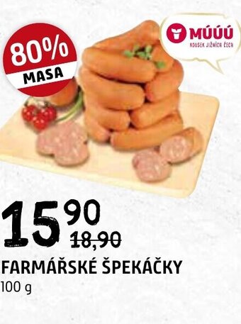 Terno FARMÁŘSKÉ ŠPEKÁČKY 100 g nabídka