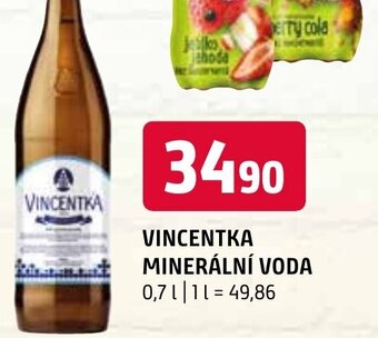 Terno VINCENTKA MINERÁLNÍ VODA nabídka