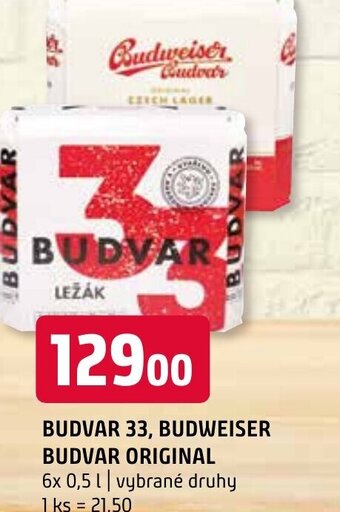 Terno BUDVAR 33, BUDWEISER BUDVAR ORIGINAL nabídka