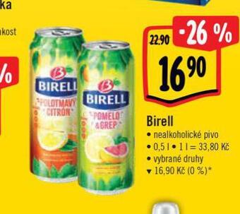 Albert Birell nealkoholické pivo nabídka