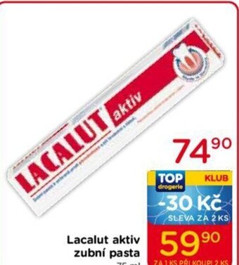 TOP drogerie Lacalut aktiv zubní pasta 75 ml nabídka