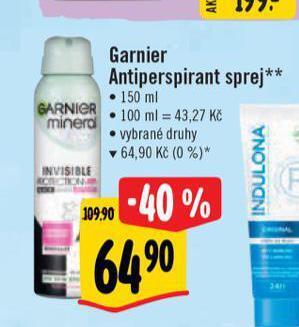 Albert Garnier antiperspirant nabídka