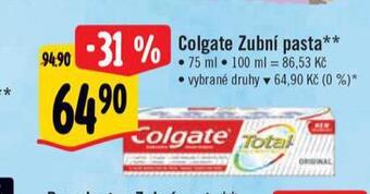 Albert Colgate zubní pasta nabídka