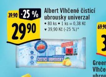 Albert Vlhčené čisticí ubrousky nabídka