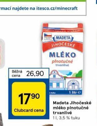 Tesco Trvanlivé mléko 3,5% nabídka