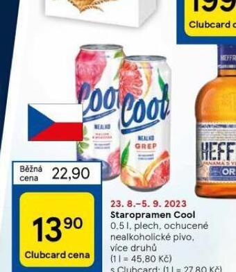 Tesco Pivo staropramen cool nealko nabídka