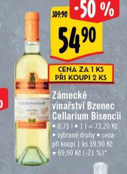 Albert Zámecké vinařství bzenec nabídka