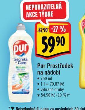 Albert Pur prostředek na nádobí nabídka