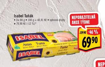 Albert Isabel tuńák nabídka