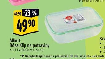 Albert Dóza na potraviny nabídka