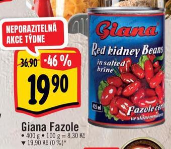 Albert Giana fazole nabídka