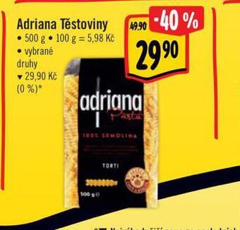 Albert Adriana těstoviny nabídka