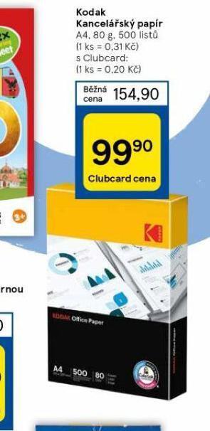 Tesco Kodak kancelářský papír nabídka