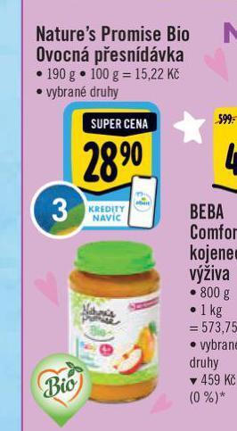 Albert Bio ovocná přesnídávka nabídka