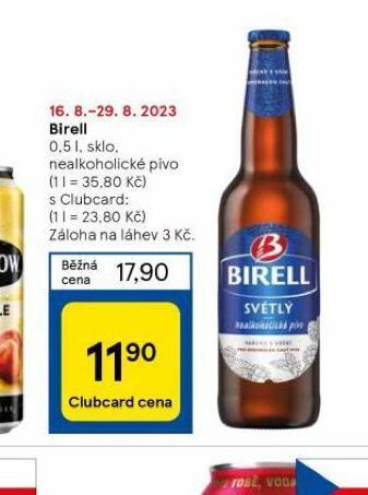 Tesco Birell nabídka