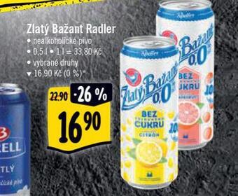 Albert Zlatý bažant radler nabídka