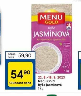 Tesco Menu gold rýže jasmínová nabídka
