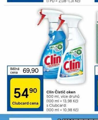 Tesco Clin čistič oken nabídka