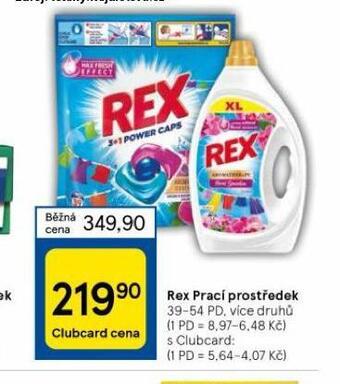 Tesco Rex prací prostředek nabídka