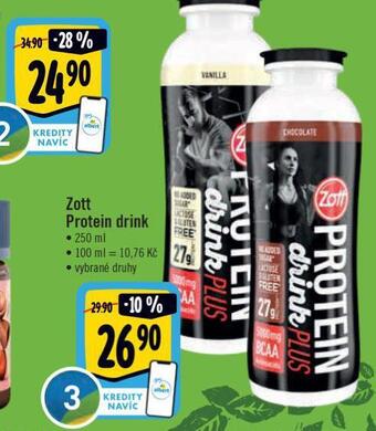 Albert Zott protein drink nabídka