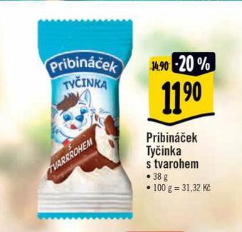 Albert Pribináček tyčinka s tvarohem nabídka