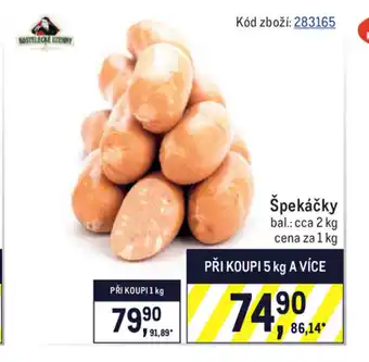 Makro Špekáčky 1kg nabídka