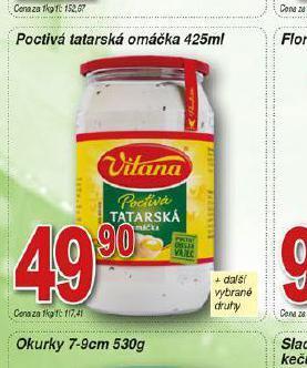 Hruška Poctivá tatarská omáčka nabídka