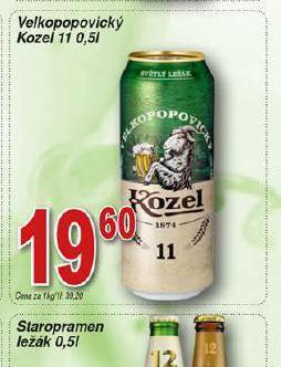 Hruška Pivo velkopopovický kozel 11 nabídka