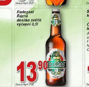Hruška Pivo radegast rázná 10 nabídka