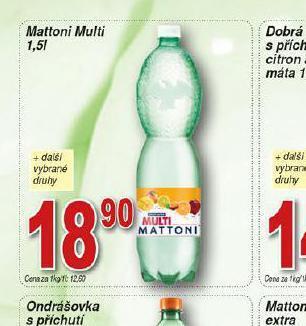 Hruška Mattoni multi nabídka