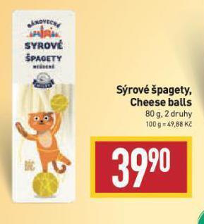 Billa Sýrové špagety nabídka