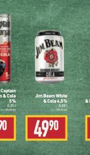 Billa Jim beam white & cola nabídka