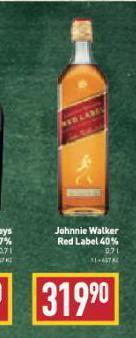 Billa Johnnie walker red label nabídka