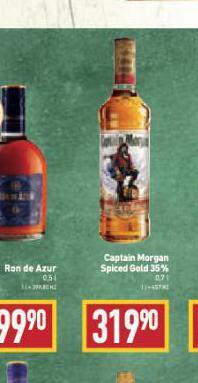 Billa Captain morgan spiced gold nabídka