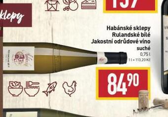 Billa Habánské sklepy rulandské bílé nabídka