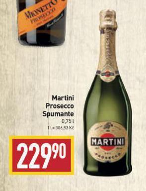 Billa Martini prosecco spumante nabídka