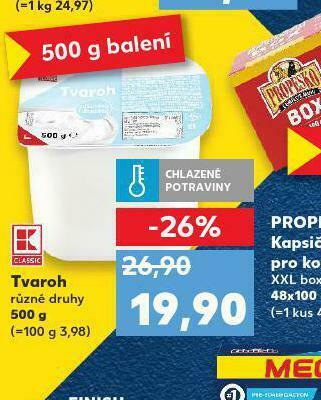 Kaufland Tvaroh nabídka