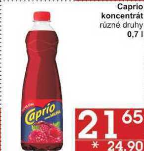 Jip Caprio koncentrát různé druhy, 0,7 l nabídka